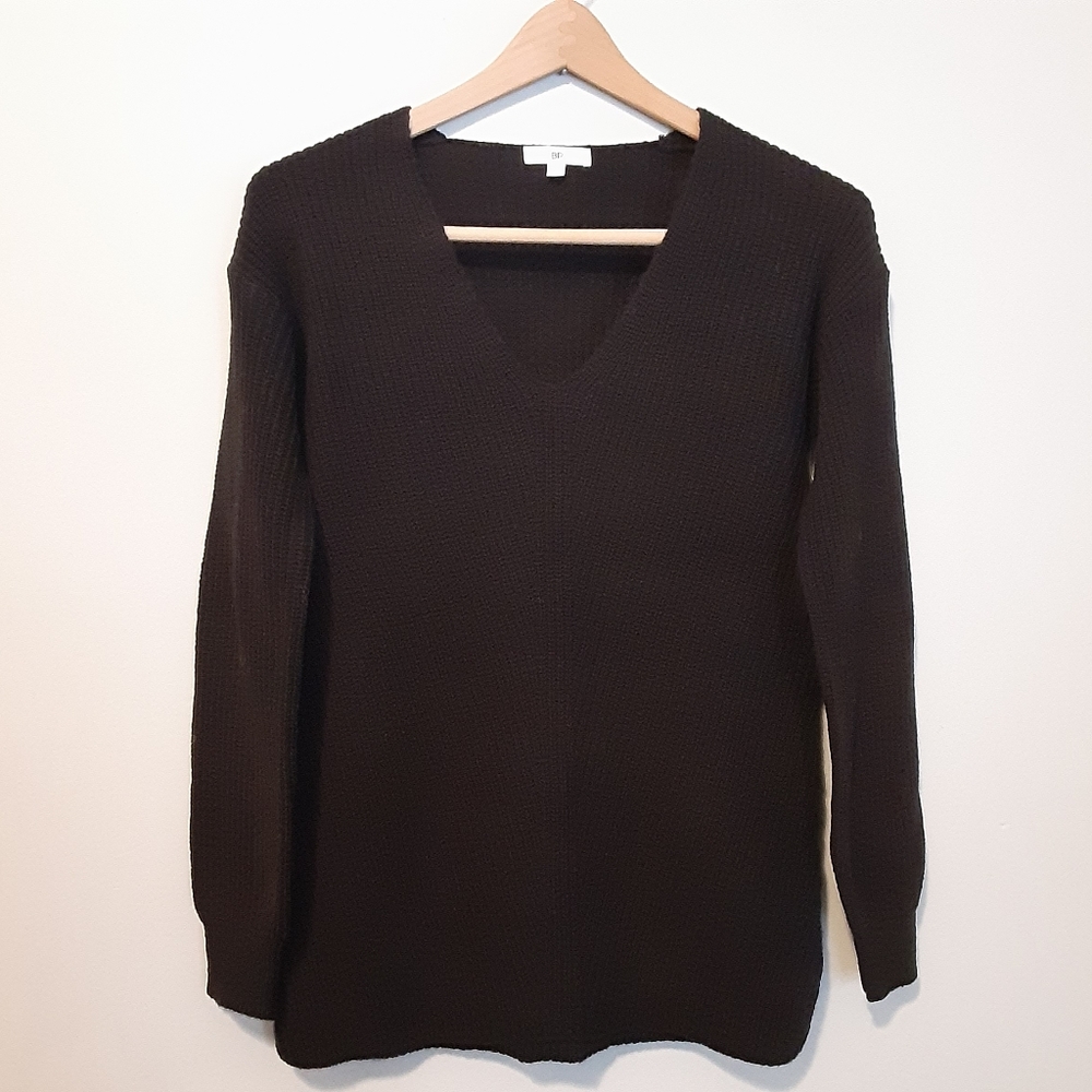 New BP. Chunky Sweater Knit Black Ribbed